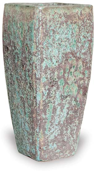 Seafoam Square Tall Planter Pot - Large